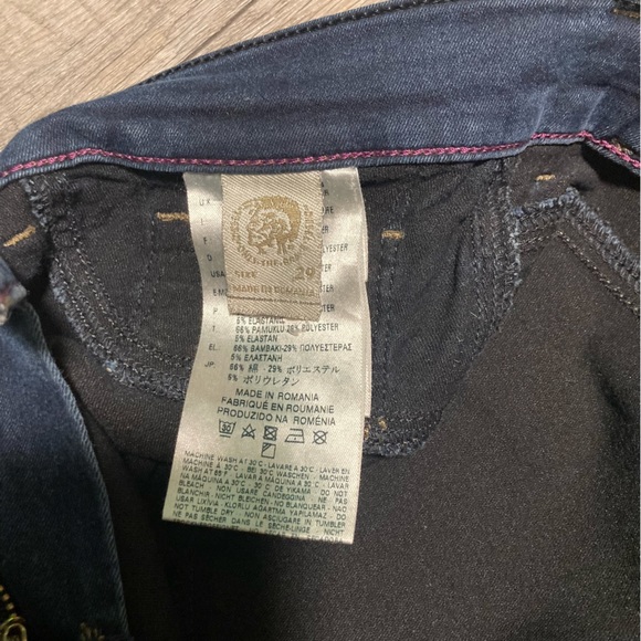 Diesel Livier Super Skinny Jegging Low Waist Stretch Jeans - Picture 9 of 13